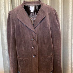 Halogen Brown Corduroy Jacket/Blazer